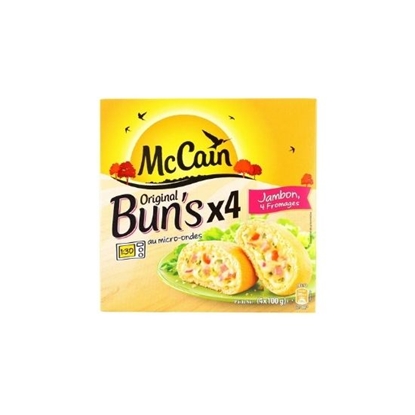 Picture of MC CAIN BUNS HAM & 4CHEESE 400GR